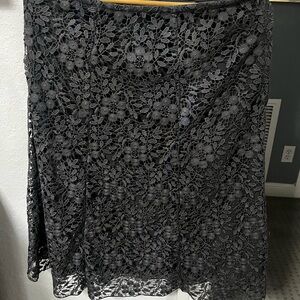 Gray lace, Garnet Hill A line, beautiful skirt